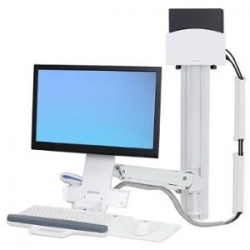 Ergotron Styleview Sit-stand Combo System Bright White Texture 45-273-216
