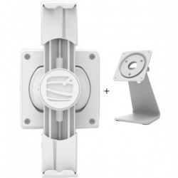 Compulocks Secure Universalersal Cling Mount With 360 Degree Kiosk Stand For Tablets - White 303wuclgvwmw