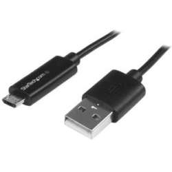 Startech Micro-usb Cable With Led Charging Light - M/m - 1m (3ft) Usbaubl1m