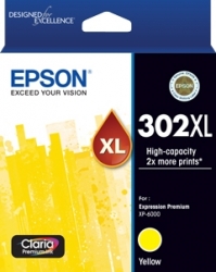 EPSON 302Xl Yellow Claria Prem Ink C13T01Y492