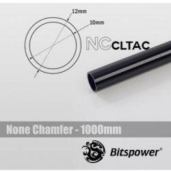 Bitspower None Chamfer Black Acrylic Tube Size Od 12 X 1000mm Bp-ncclt12acbk-l1000