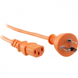 4Cabling Iec C13 To Mains Power Cable Orange 2M 011.180.4035