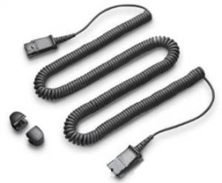 Plantronics Cable, 10" Coil, Qd To Qd Extension 40711-01
