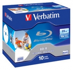 Verbatim Bd-r 25gb 6x Wide White Ijp 10pk Jc 43713 154340