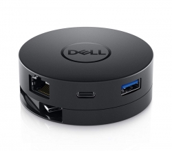 Dell USB-C Mobile Adapter DA300, Portable, 4K 60Hz, USB, HDMI, VGA, DP, GigaLAN, 492-BCJF