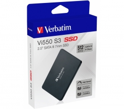 Verbatim 512GB Vi550 SATA III 2.5” Internal SSD, up to 560 MB/s, 3D NAND flash technology 49352