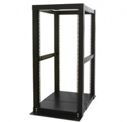 Startech 25u Adjustable Depth 4 Post Open Frame Server Rack Cabinet