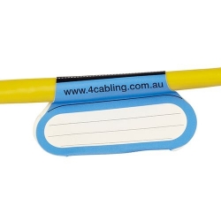 4Cabling Cable Labels Large 32 Pack Blue 003.024.0033