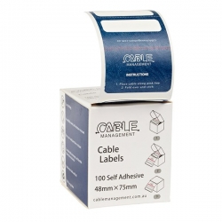 4cabling Cable Labels 100 Pack - Large: Blue 003.024.0030