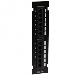 4cabling Cat 5e Rj45 12 Port Wall Mount Patch Panel 006.001.5122