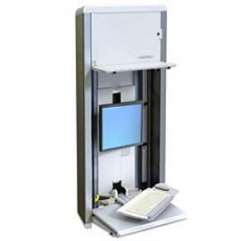 Ergotron Styleview Vertical Lift Enclosure With Cpu Holder 60-595-062