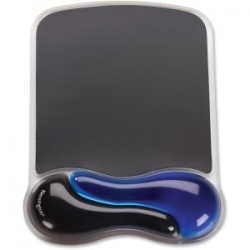 Kensington Duo Gel Mouse Pad With Wrist Rest - Blue/ Black 62401
