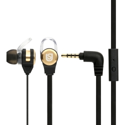 Verbatim In Ear Headphones Black/Gold 66120
