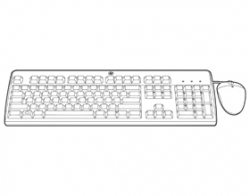 Hp Usb Bfr With Pvc Free Ap-intl Keyboard/ Mouse Kit 672097-373