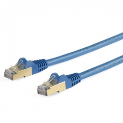 Startech Cable - Blue Cat6A Ethernet Cable 7 m CAT6a Patch Cable | Shielded (STP) | Snagless | 100% Copper Wire | Blue 6Aspat7Mbl