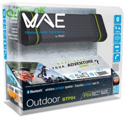 Hercules Outdoor Btp04 Bluetooth Portable Speaker, Water, Dust And Shock Resistant