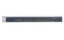 NETGEAR Prosafe Xs716E 16-Port 10-Gigabit Ethernet Web Managed (Plus) Switch (16 Copper With 1 Combo Copper/ Sfp+ Fiber Port) Xs716E-100Ajs