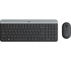 Logitech Slim Wireless Keyboard And Mouse Combo Mk470 Black 920-009182