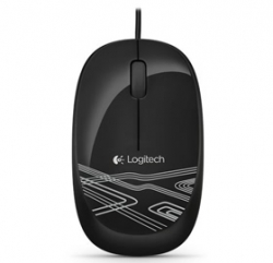 Logitech M105 Corded Mouse - Black  910-002920