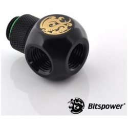 Bitspower G1/4 Q-rotary Ig1/4x3 Extender Black True Hi-flow Design With Hi-quality Brass Material. With 360-degree Rotation. Nickel Finished I… Bp-mbqr-c