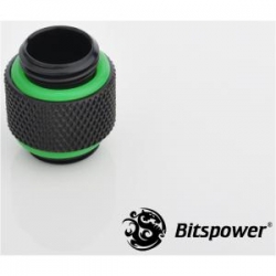 Bitspower G1/4 Matt Black Dual G1/4 Fitting. True Hi-flow Design With Hi-quality Brass Material. Nickel Finished In Matt Black Color.hiding O-… Bp-mbwp-c08