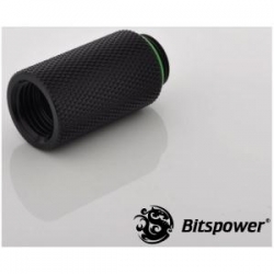 Bitspower G1/4 Hard Tube 30mm Ig1/4 Extender True Hi-flow Design With Hi-quality Brass Material. High Durability Nickel Finished In Matt Black… Bp-mbwp-c63