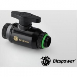 Bitspower The World First Deluxe Valve For Pc Water-cooling Application. Min. Id 10mm True Hi-flow Design. Excellent Control Of Water Flow. Co Bp-mvvrgig14-mbkbk