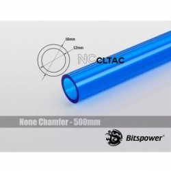Bitspower None Chamfer Ice Blue Acrylic Tube Size Od 16 X 500mm Bp-ncclt16acibl-l500