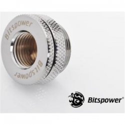 Bitspower G1/4 Silver Shining Casetop Water-fill Set. Nickel Finished In Silver Shining Color. Sealed O-ring Included. For Through Hole  Bp-wtp-c04
