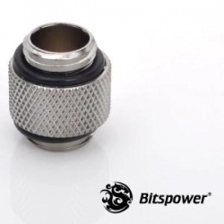 Bitspower G1/4 Silver Shining Dual G1/4 Fitting. True Hi-flow Design With Hi-quality Brass Material. Nickel Finished In Silver Shining Color Bp-wtp-c08