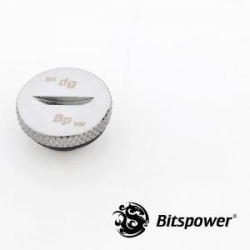Bitspower G1/4 Low-profile Stop Fitting V2 Sliver 3mm Stop Fitting Design For Thread G1/4 With Muti-function Application. High Durability Sliver Bp-wtp-c09v2
