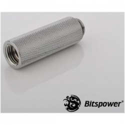 Bitspower Ig1/4 Extender 50mm Sliver True Hi-flow Design With Hi-quality Brass Material. High Durability Nickel Finished In Silver Shining Bp-wtp-c65