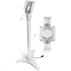 Compulocks Secure Universalersal Cling Mount & Adjustable Floor Stand For Tablets - White 147wuclgvwmw