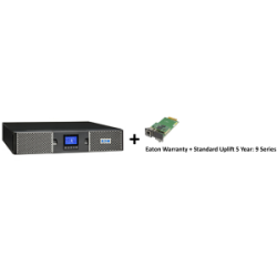 EATON 9PX 1500VA RACK/TOWER 10AMP INPUT + Warranty+ standard uplift 5 year: 9 seri + Gigabit Network Card (3553433 + 2681794 + 4334350)