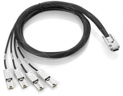 Hp External Sas To Mini-sas Fanout Cable Ah587a