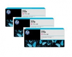 HP 771B Lt Magenta Ink Cartridge 3-Pack B6Y27A
