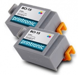 Canon Bci15c Colour Ink Tank (twin Pack) For I70 I80 Bubble-jet Portable Printer Bci15c