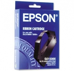 Epson S015066 Black Ribbon - Dlq-3000 3000+ 3500+ Life: 6 Million Characters C13s015066