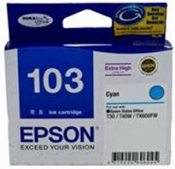 Epson 103 Extra High Cap Ink Cartridge Cyan C13t103292
