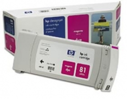 Hp No 81 Dye Ink Cartridge Magenta C4932a