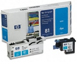 Hp 81 Cyan Dye Printhead And Cleaner C4951a