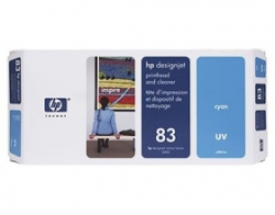 Hp No 83 Uv Cyan Printhead And Cleaner C4961a