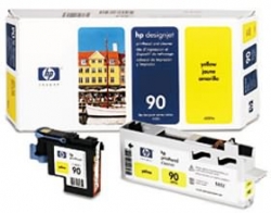 Hp No 90 Printhead And Cleaner Yellow C5057a