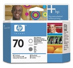 Hp No 70 Gloss Enhancer And Gray Printhead C9410a