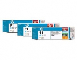 Hp 91, 3 Ink Multi Pack Light Cyan C9486a