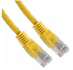 Cabac Hypertec 50cm Cat5 Rj45 Yellow Yellow Patch Lead Rj45 Pl5eyl0.5