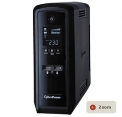 CyberPower PFC Sinewave Series 1300VA Tower Style UPS with LCD, AVR, 12V/ 7AH*2 int batteries,