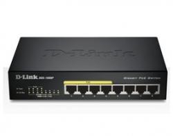 D-link Dgs-1008p 8-port 10/ 100/ 1000 Gigabit Unmanaged Switch With Poe