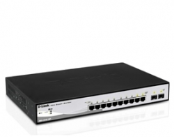 D-link Dgs-1210-10p 8-port 10/ 100/ 1000mbps With 2-port Sfp Websmart Switch With Poe