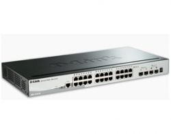 D- Link Dgs-1510-28p 28-port Gigabit Smartpro Poe Switch With 24 Utp, 2 Sfp And 2 Sfp+ 10g Ports